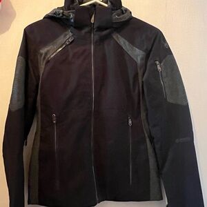 Spyder Women's Dark Ski Jacket with Gray Accents